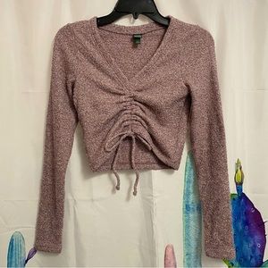 Wild Fable Scrunched Crop Long Sleeve